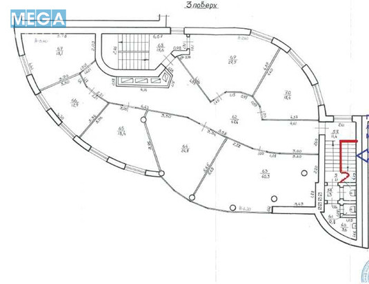 Оренда комерційної нерухомості, 277,60&nbsp;кв.м, под офис, <a class="location-link" href="/rovno/" title="Недвижимость Рівне">Рівне</a>, Петра Полтави, 1а (изображение 19)
