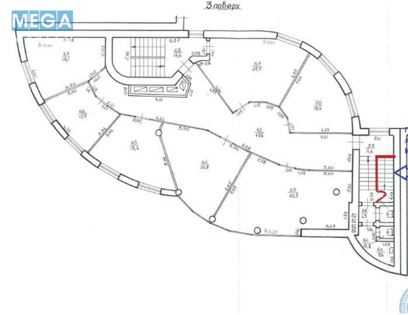 Оренда комерційної нерухомості, 277,60&nbsp;кв.м, под офис, <a class="location-link" href="/rovno/" title="Недвижимость Рівне">Рівне</a>, Петра Полтави, 1а (изображение 19)