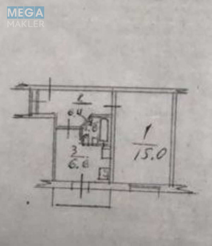 Продаж 1 кімнатної квартири (32/15/7), 5 пов. 9 пов. будинку, <a class="location-link" href="/kiev/" title="Недвижимость Київ">Київ</a>, <a class="location-link" href="/kiev/desnyanskij/" title="Недвижимость Деснянський район">Деснянський р-н</a>, Шолом-Алейхема вул. (изображение 8)