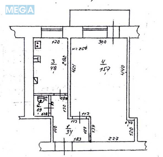 Продаж 1 кімнатної квартири (27/15/5), 3 пов. 4 пов. будинку, <a class="location-link" href="/odessa/" title="Недвижимость Одеса">Одеса</a>, <a class="location-link" href="/odessa/malinovskij/" title="Недвижимость Малиновський район">Малиновський р-н</a>, Богдана Хмельницкого, 47 (изображение 2)