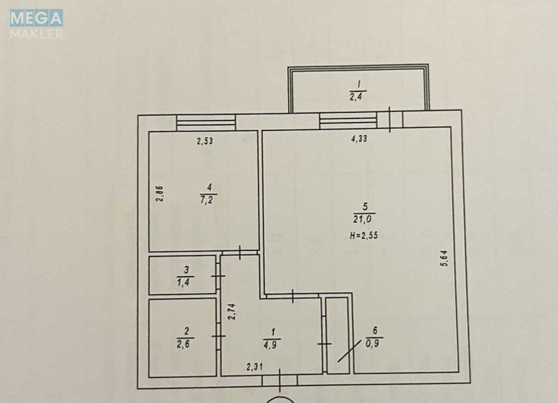 Оренда 1 кімнатної квартири, <a class="location-link" href="/kiev/" title="Недвижимость Київ">Київ</a>, <a class="location-link" href="/kiev/goloseevskij/" title="Недвижимость Голосіївський район">Голосіївський р-н</a>, Феодосійська вул., 4 (изображение 12)