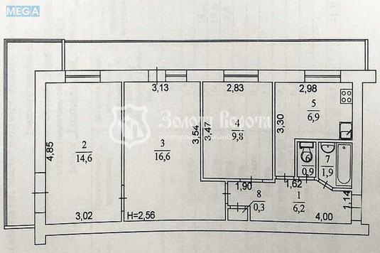 Продаж 3 кімнатної квартири (15/?/?), 3 пов. 9 пов. будинку, <a class="location-link" href="/kiev/" title="Недвижимость Київ">Київ</a>, <a class="location-link" href="/kiev/goloseevskij/" title="Недвижимость Голосіївський район">Голосіївський р-н</a>, Васильківська вул., 2а (изображение 12)