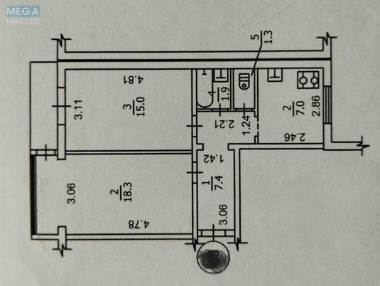 Оренда 2 кімнатної квартири, <a class="location-link" href="/kiev/" title="Недвижимость Київ">Київ</a>, <a class="location-link" href="/kiev/solomenskij/" title="Недвижимость Солом'янський район">Солом'янський р-н</a>, Митрополита Василя Липківського вул., 15 (изображение 15)
