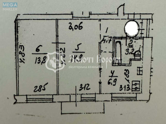 Продаж 2 кімнатної квартири (44/29/7), 9 пов. 9 пов. будинку, <a class="location-link" href="/kiev/" title="Недвижимость Київ">Київ</a>, <a class="location-link" href="/kiev/desnyanskij/" title="Недвижимость Деснянський район">Деснянський р-н</a>, Мілютенка вул., 28а (изображение 9)