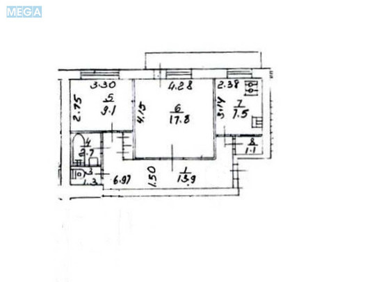 Оренда 2 кімнатної квартири, <a class="location-link" href="/kiev/" title="Недвижимость Київ">Київ</a>, <a class="location-link" href="/kiev/svyatoshinskij/" title="Недвижимость Святошинський район">Святошинський р-н</a>, Академика Доброхотова ул., 11А (изображение 21)
