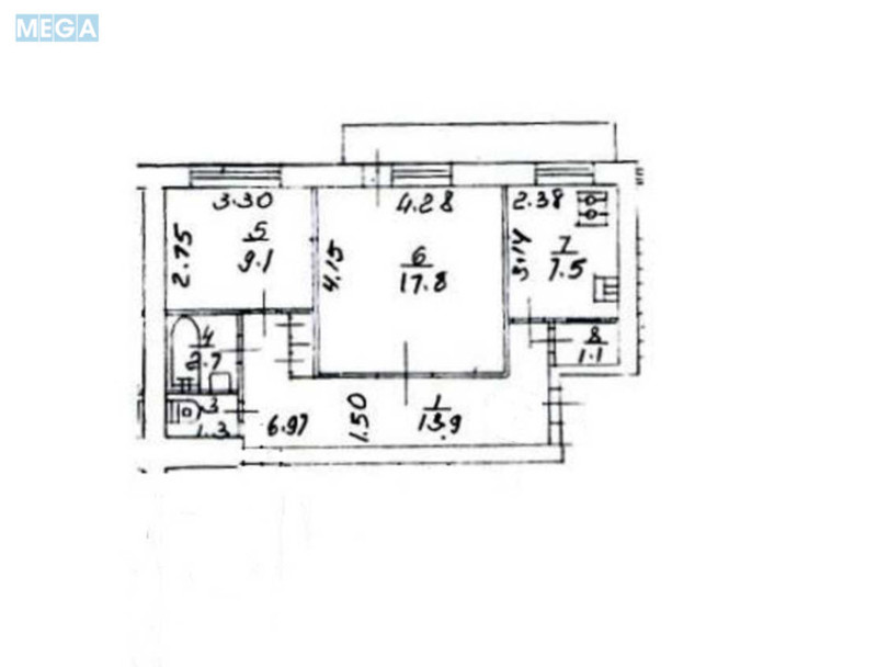 Оренда 2 кімнатної квартири, <a class="location-link" href="/kiev/" title="Недвижимость Київ">Київ</a>, <a class="location-link" href="/kiev/svyatoshinskij/" title="Недвижимость Святошинський район">Святошинський р-н</a>, Академика Доброхотова ул., 11А (изображение 21)