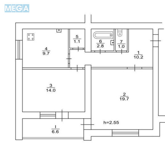 Продаж 2 кімнатної квартири (65/33,7/9,7), 9 пов. 10 пов. будинку, <a class="location-link" href="/kiev/" title="Недвижимость Київ">Київ</a>, <a class="location-link" href="/kiev/shevchenkovskij/" title="Недвижимость Шевченківський район">Шевченківський р-н</a>, Золотоустівська вул., 4 (изображение 14)