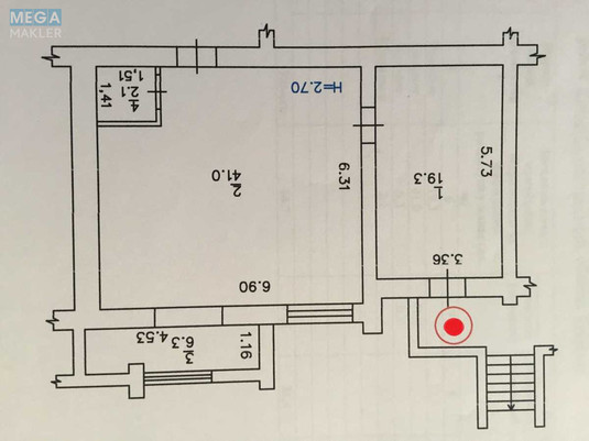 Продаж комерційної нерухомості, 70&nbsp;кв.м, под офис, <a class="location-link" href="/chabany/" title="Недвижимость Чабані">Чабани</a>, Юности, 3 (изображение 2)