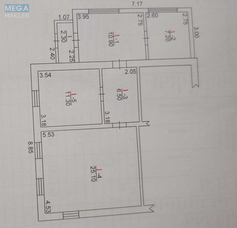 Продаж дома, 1&nbsp; поверх, 63,30&nbsp;кв.м, 2&nbsp;кімнати, ділянка 4,50&nbsp;сотки, <a class="location-link" href="/glevaha/" title="Недвижимость Глеваха">Глеваха</a>, Учительська (изображение 7)