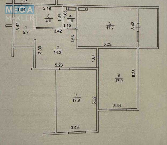 Продаж 2 кімнатної квартири (82/36/17,7), 6 пов. 25 пов. будинку, <a class="location-link" href="/vyshgorod/" title="Недвижимость Вишгород">Вишгород</a>, Кургузова, 11б (изображение 15)