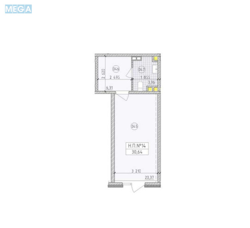 Продаж комерційної нерухомості, 31&nbsp;кв.м, под магазин, <a class="location-link" href="/kiev/" title="Недвижимость Київ">Київ</a>, <a class="location-link" href="/kiev/goloseevskij/" title="Недвижимость Голосіївський район">Голосіївський р-н</a>, Михайла Максимовича вул., 26 (изображение 2)