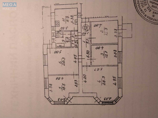 Продаж 5 кімнатної квартири (122/?/?), 3 пов. 6 пов. будинку, <a class="location-link" href="/kiev/" title="Недвижимость Київ">Київ</a>, <a class="location-link" href="/kiev/pecherskij/" title="Недвижимость Печерський район">Печерський р-н</a>, Заньковецкой ул., 5/2 (изображение 2)