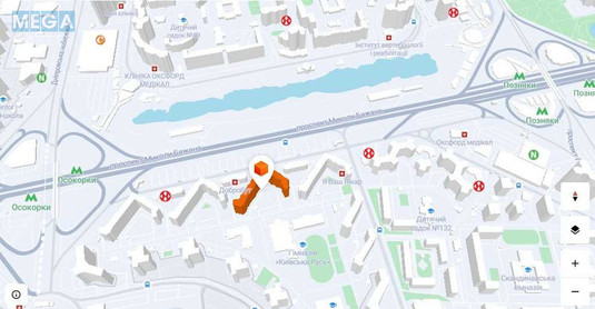 Оренда 1 кімнатної квартири, <a class="location-link" href="/kiev/" title="Недвижимость Київ">Київ</a>, <a class="location-link" href="/kiev/darnickij/" title="Недвижимость Дарницький район">Дарницький р-н</a>, Миколи Бажана просп., 14 (изображение 17)