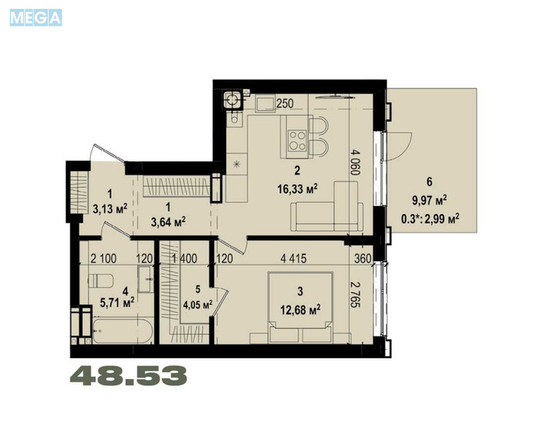 Новобудова, 10 поверхів, <a class="location-link" href="/irpen/" title="Недвижимость Ірпінь">Ірпінь</a>, украинская (изображение 9)