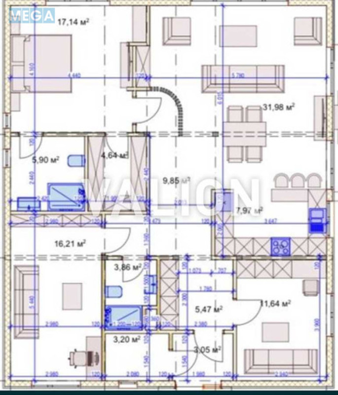 Продаж дома, 1&nbsp; поверх, 121&nbsp;кв.м, 4&nbsp;кімнати, ділянка 4&nbsp;сотки, <a class="location-link" href="/vita-pochtovaya/" title="Недвижимость Віта-Поштова">Віта-Поштова</a>, Вишнева (изображение 17)