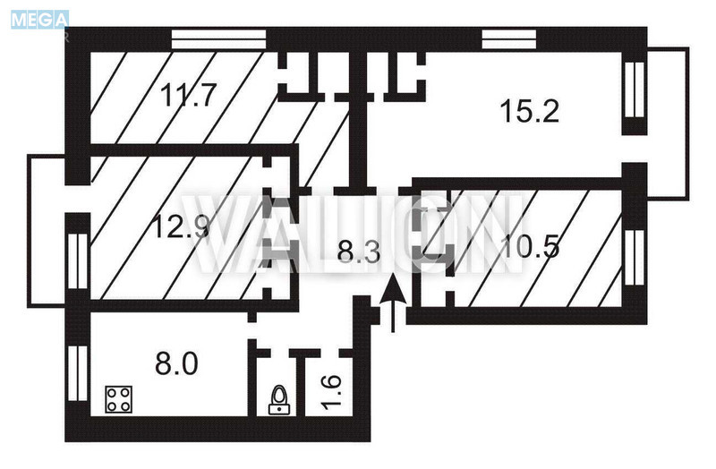 Продаж 4 кімнатної квартири (75/50/8), 5 пов. 5 пов. будинку, <a class="location-link" href="/kiev/" title="Недвижимость Київ">Київ</a>, <a class="location-link" href="/kiev/podolskij/" title="Недвижимость Подільський район">Подільський р-н</a>, Тульчинська вул., 7 (изображение 14)