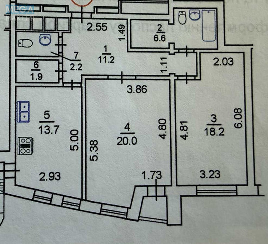 Продаж 2 кімнатної квартири (75/38/13), 12 пов. 24 пов. будинку, <a class="location-link" href="/kiev/" title="Недвижимость Київ">Київ</a>, <a class="location-link" href="/kiev/pecherskij/" title="Недвижимость Печерський район">Печерський р-н</a>, Евгения Коновальца ул., 36б (изображение 9)