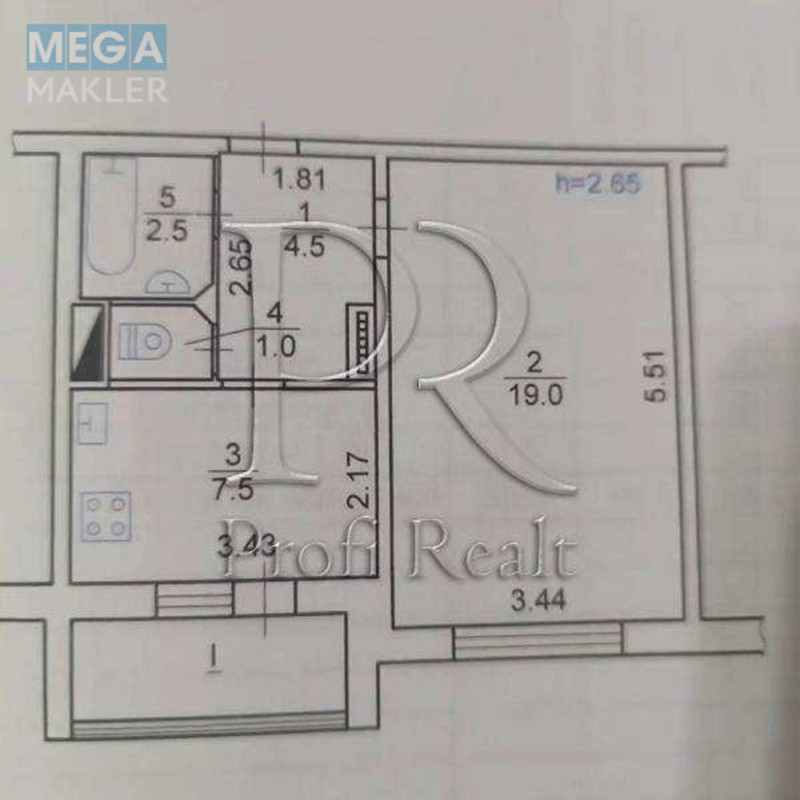 Продаж 1 кімнатної квартири (38/19/8), 4 пов. 9 пов. будинку, <a class="location-link" href="/kiev/" title="Недвижимость Київ">Київ</a>, <a class="location-link" href="/kiev/svyatoshinskij/" title="Недвижимость Святошинський район">Святошинський р-н</a>, Булгакова вулиця, 2А (изображение 19)