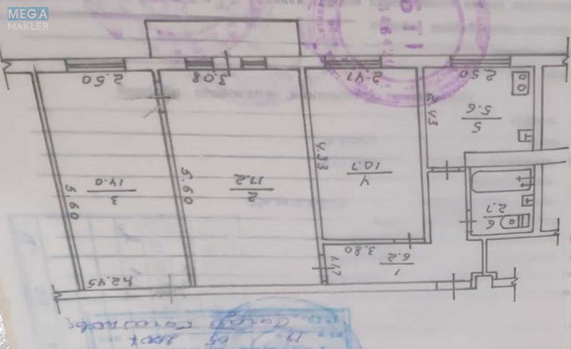 Продаж 3 кімнатної квартири (57/41/5), 3 пов. 5 пов. будинку, <a class="location-link" href="/fastov/" title="Недвижимость Фастів">Фастів</a>, Ступака, 22 (изображение 2)