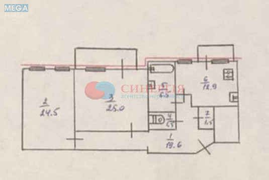 Продаж 2 кімнатної квартири (94/49,5/13), 2 пов. 4 пов. будинку, <a class="location-link" href="/kiev/" title="Недвижимость Київ">Київ</a>, <a class="location-link" href="/kiev/pecherskij/" title="Недвижимость Печерський район">Печерський р-н</a>, Інститутська вул., 20/8 (изображение 15)