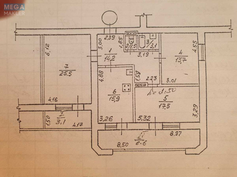 Продаж 3 кімнатної квартири (101/57/16), 14 пов. 16 пов. будинку, <a class="location-link" href="/dnepropetrovsk/" title="Недвижимость Дніпра">Дніпро</a>, Робоча, 152 (изображение 2)
