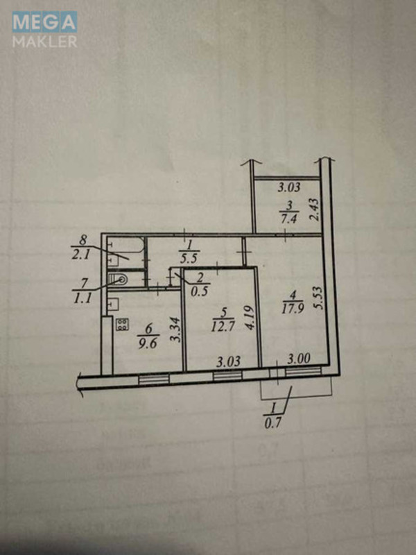 Продаж 3 кімнатної квартири (57/38/10), 2 пов. 9 пов. будинку, <a class="location-link" href="/dnepropetrovsk/" title="Недвижимость Дніпра">Дніпро</a>, Сонячна Набережна, 42 (изображение 2)
