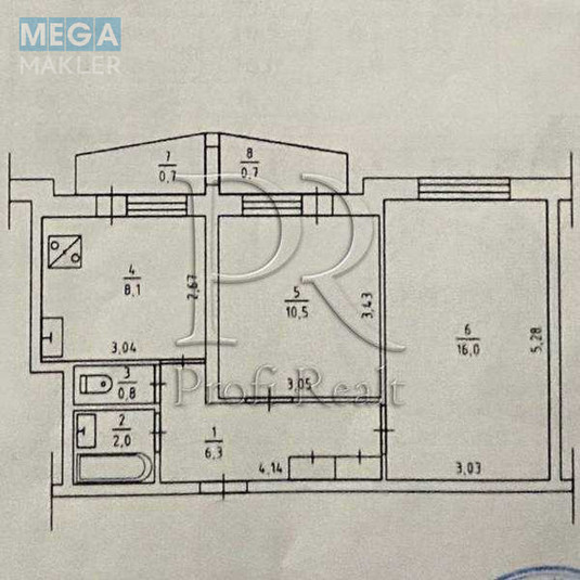 Продаж 2 кімнатної квартири (46/26/8), 8 пов. 16 пов. будинку, <a class="location-link" href="/kiev/" title="Недвижимость Київ">Київ</a>, <a class="location-link" href="/kiev/svyatoshinskij/" title="Недвижимость Святошинський район">Святошинський р-н</a>, Чистяківська вулиця, 15 (изображение 21)