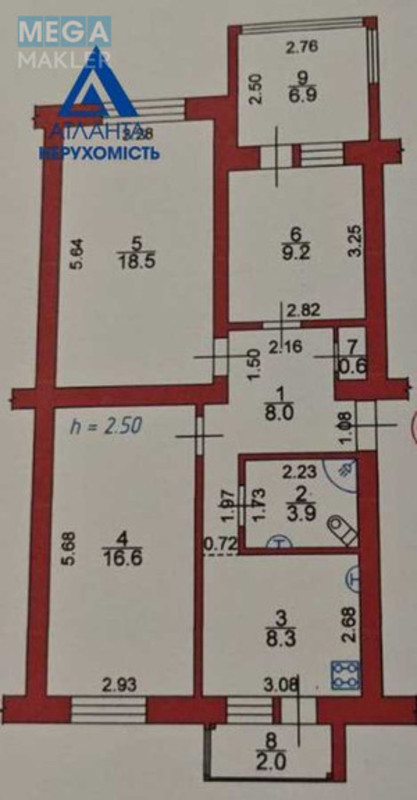 Продаж 3 кімнатної квартири (74/44/8), 1 пов. 5 пов. будинку, <a class="location-link" href="/lutsk/" title="Недвижимость Луцьк">Луцьк</a>, Конякіна, 21 (изображение 25)
