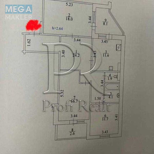 Продаж 3 кімнатної квартири (99/46/12), 21 пов. 25 пов. будинку, <a class="location-link" href="/kiev/" title="Недвижимость Київ">Київ</a>, <a class="location-link" href="/kiev/darnickij/" title="Недвижимость Дарницький район">Дарницький р-н</a>, Урлівська вулиця, 38А (изображение 21)