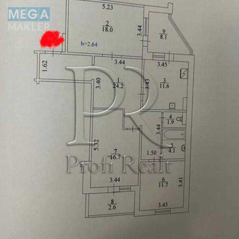 Продаж 3 кімнатної квартири (99/46/12), 21 пов. 25 пов. будинку, <a class="location-link" href="/kiev/" title="Недвижимость Київ">Київ</a>, <a class="location-link" href="/kiev/darnickij/" title="Недвижимость Дарницький район">Дарницький р-н</a>, Урлівська вулиця, 38А (изображение 21)