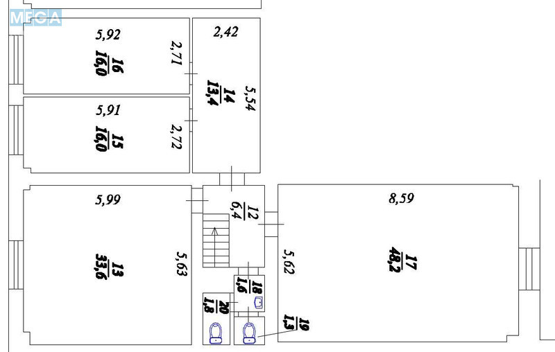 Оренда комерційної нерухомості, 245&nbsp;кв.м, под офис, <a class="location-link" href="/kiev/" title="Недвижимость Київ">Київ</a>, <a class="location-link" href="/kiev/obolonskij/" title="Недвижимость Оболонський район">Оболонський р-н</a>, Коноплянская ул., 18 (изображение 12)
