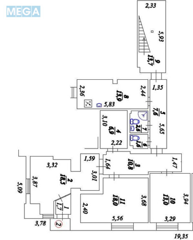 Оренда комерційної нерухомості, 245&nbsp;кв.м, под офис, <a class="location-link" href="/kiev/" title="Недвижимость Київ">Київ</a>, <a class="location-link" href="/kiev/obolonskij/" title="Недвижимость Оболонський район">Оболонський р-н</a>, Коноплянская ул., 18 (изображение 13)