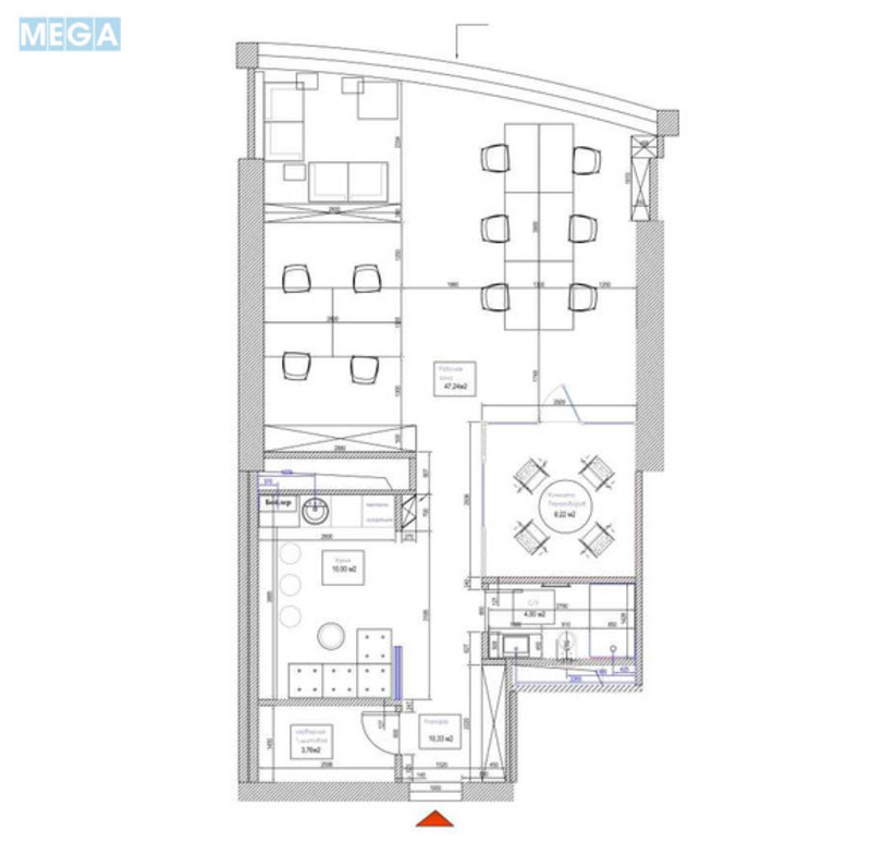 Продаж комерційної нерухомості, 82&nbsp;кв.м, под офис, <a class="location-link" href="/kiev/" title="Недвижимость Київ">Київ</a>, <a class="location-link" href="/kiev/pecherskij/" title="Недвижимость Печерський район">Печерський р-н</a>, Кловский спуск, 7 (изображение 10)