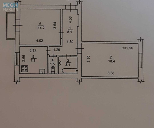 Продаж 2 кімнатної квартири (54/33/7), 5 пов. 5 пов. будинку, <a class="location-link" href="/kiev/" title="Недвижимость Київ">Київ</a>, <a class="location-link" href="/kiev/svyatoshinskij/" title="Недвижимость Святошинський район">Святошинський р-н</a>, Кулібіна вул., 4/2 (изображение 21)