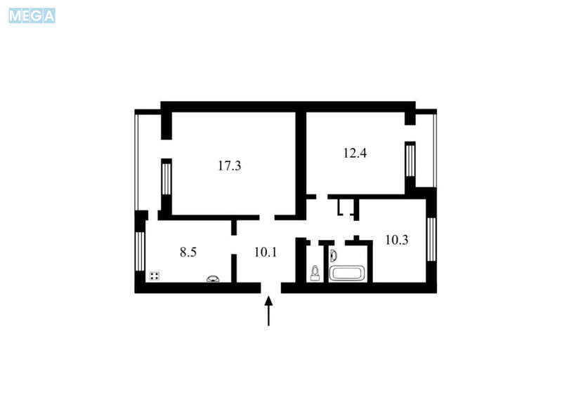 Продаж 3 кімнатної квартири (70/40/8,5), 4 пов. 5 пов. будинку, <a class="location-link" href="/kiev/" title="Недвижимость Київ">Київ</a>, <a class="location-link" href="/kiev/shevchenkovskij/" title="Недвижимость Шевченківський район">Шевченківський р-н</a>, Уссурійська вул., 6 (изображение 12)