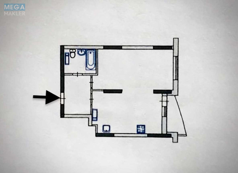 Продаж 1 кімнатної квартири (49/19/17), 23 пов. 25 пов. будинку, <a class="location-link" href="/kiev/" title="Недвижимость Київ">Київ</a>, <a class="location-link" href="/kiev/svyatoshinskij/" title="Недвижимость Святошинський район">Святошинський р-н</a>, Обухівська вул., 139 (изображение 13)