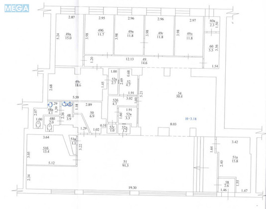 Продаж комерційної нерухомості, 312,40&nbsp;кв.м, под офис, <a class="location-link" href="/kharkov/" title="Недвижимость Харків">Харків</a>, <a class="location-link" href="/kharkov/chervonozavodskij/" title="Недвижимость Основ'янський (Червонозаводський) район">Основ'янський (Червонозаводський) р-н</a>, Гімназійна набережна, 22 (изображение 10)