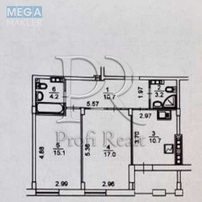 Продаж 2 кімнатної квартири (63/32/11), 4 пов. 9 пов. будинку, <a class="location-link" href="/kiev/" title="Недвижимость Київ">Київ</a>, <a class="location-link" href="/kiev/dneprovskij/" title="Недвижимость Дніпровський район">Дніпровський р-н</a>, Регенераторна вулиця, 4 (изображение 18)