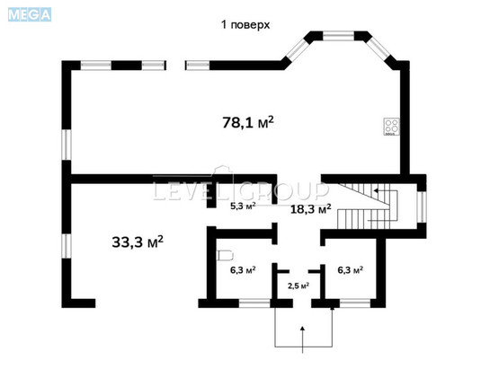 Продаж дома, 2&nbsp;поверху, 275&nbsp;кв.м, 5&nbsp;кімнат, ділянка 12&nbsp;соток, <a class="location-link" href="/mihajlovka-rubezhovka/" title="Недвижимость Михайлівка-Рубежівка">Михайлівка-Рубежівка</a>, Ясна, 4 (изображение 21)