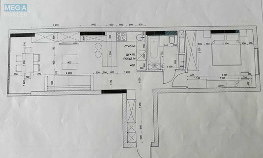 Продаж 2 кімнатної квартири (54/34/20), 6 пов. 14 пов. будинку, <a class="location-link" href="/kiev/" title="Недвижимость Київ">Київ</a>, <a class="location-link" href="/kiev/goloseevskij/" title="Недвижимость Голосіївський район">Голосіївський р-н</a>, Василия Симоненко ул., 5а (изображение 13)