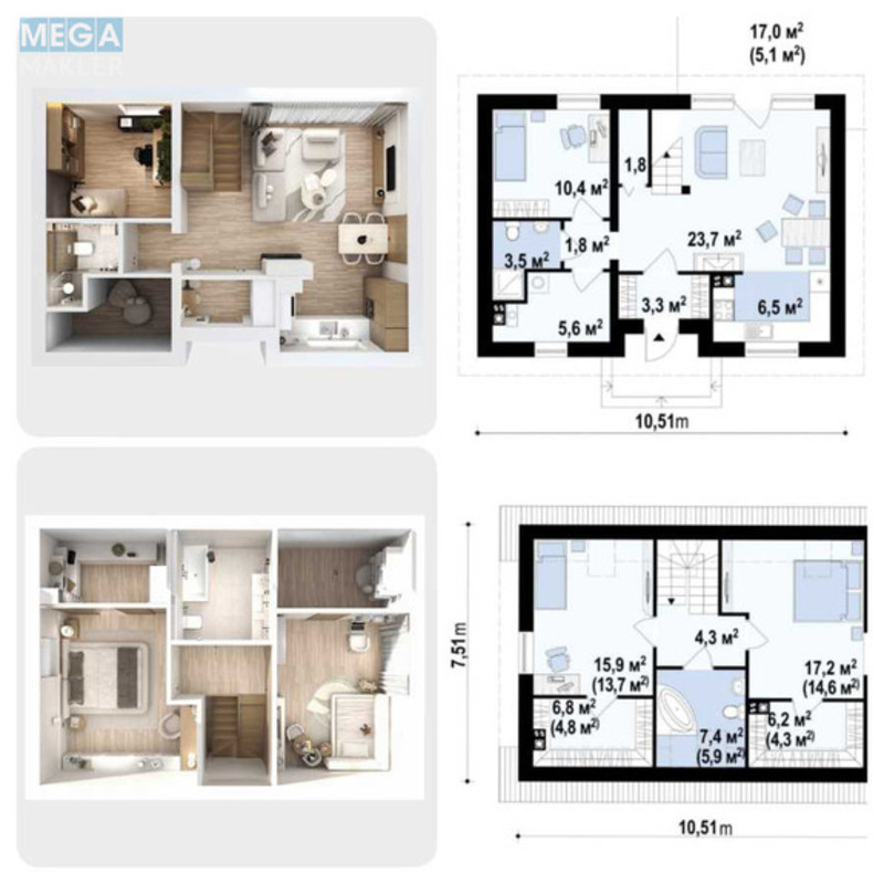 Продаж дома, 2&nbsp;поверху, 150&nbsp;кв.м, 3&nbsp;кімнати, ділянка 4&nbsp;сотки, <a class="location-link" href="/kiev/" title="Недвижимость Київ">Київ</a>, <a class="location-link" href="/kiev/darnickij/" title="Недвижимость Дарницький район">Дарницький р-н</a>, Лісова вул. (изображение 3)