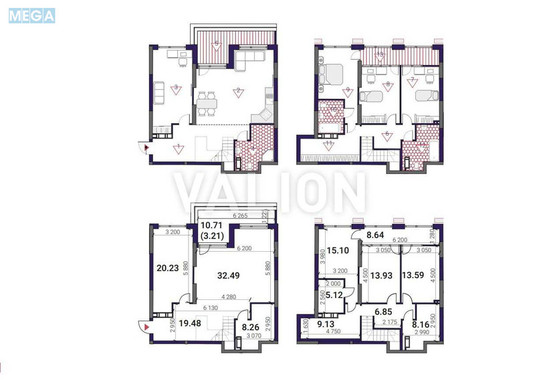 Продаж 4 кімнатної квартири (164,5/63,2/32,1), 25 пов. 26 пов. будинку, <a class="location-link" href="/kiev/" title="Недвижимость Київ">Київ</a>, <a class="location-link" href="/kiev/darnickij/" title="Недвижимость Дарницький район">Дарницький р-н</a>, Дніпровська наб., 15д (изображение 10)