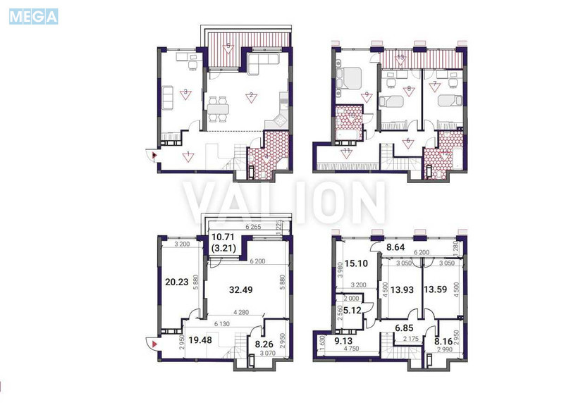 Продаж 4 кімнатної квартири (164,5/63,2/32,1), 25 пов. 26 пов. будинку, <a class="location-link" href="/kiev/" title="Недвижимость Київ">Київ</a>, <a class="location-link" href="/kiev/darnickij/" title="Недвижимость Дарницький район">Дарницький р-н</a>, Дніпровська наб., 15д (изображение 10)