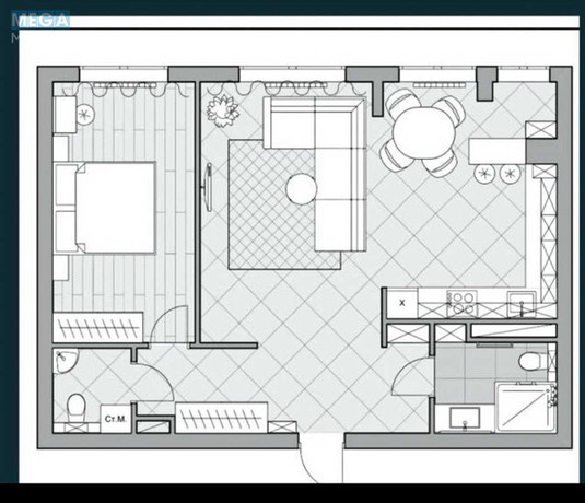 Оренда 2 кімнатної квартири, <a class="location-link" href="/kiev/" title="Недвижимость Київ">Київ</a>, <a class="location-link" href="/kiev/solomenskij/" title="Недвижимость Солом'янський район">Солом'янський р-н</a>, Юнацька вул., 10 (изображение 15)