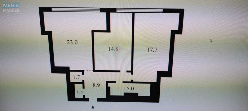 Продаж 2 кімнатної квартири (73/34/23), 17 пов. 25 пов. будинку, <a class="location-link" href="/kiev/" title="Недвижимость Київ">Київ</a>, <a class="location-link" href="/kiev/shevchenkovskij/" title="Недвижимость Шевченківський район">Шевченківський р-н</a>, Дегтярівська вул., 17 (изображение 8)
