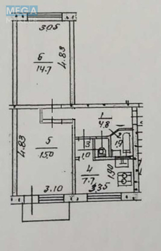 Продаж 2 кімнатної квартири (46/30/8), 3 пов. 5 пов. будинку, <a class="location-link" href="/kiev/" title="Недвижимость Київ">Київ</a>, <a class="location-link" href="/kiev/desnyanskij/" title="Недвижимость Деснянський район">Деснянський р-н</a>, Братиславская ул., 10 (изображение 18)