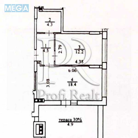Продаж 1 кімнатної квартири (45/12/19), 16 пов. 16 пов. будинку, <a class="location-link" href="/kiev/" title="Недвижимость Київ">Київ</a>, <a class="location-link" href="/kiev/shevchenkovskij/" title="Недвижимость Шевченківський район">Шевченківський р-н</a>, Салютна вулиця, 2 (изображение 13)