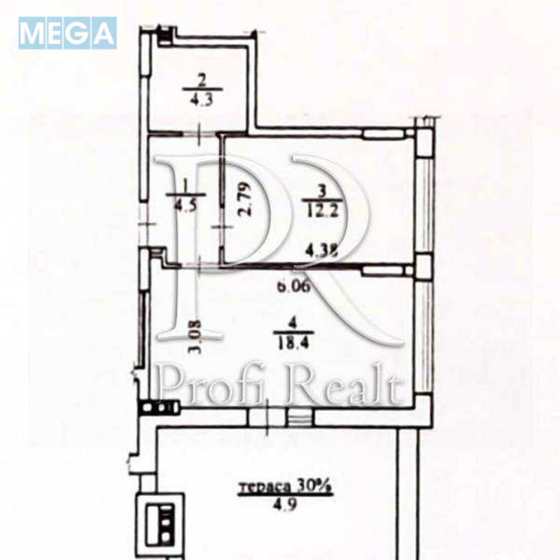 Продаж 1 кімнатної квартири (45/12/19), 16 пов. 16 пов. будинку, <a class="location-link" href="/kiev/" title="Недвижимость Київ">Київ</a>, <a class="location-link" href="/kiev/shevchenkovskij/" title="Недвижимость Шевченківський район">Шевченківський р-н</a>, Салютна вулиця, 2 (изображение 13)