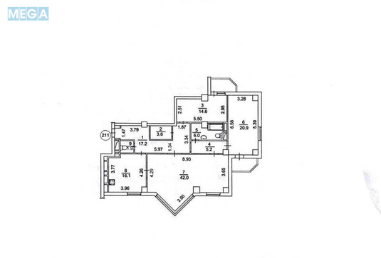Продаж 3 кімнатної квартири (129/?/16), 13 пов. 25 пов. будинку, <a class="location-link" href="/kiev/" title="Недвижимость Київ">Київ</a>, <a class="location-link" href="/kiev/solomenskij/" title="Недвижимость Солом'янський район">Солом'янський р-н</a>, Курська вул., 13 (изображение 20)
