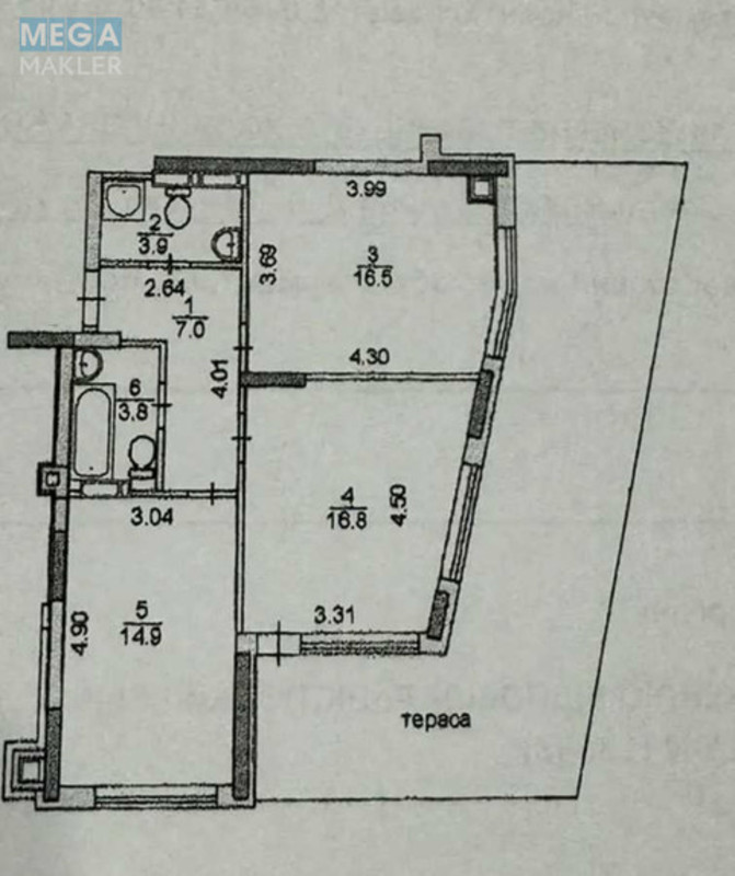 Оренда 2 кімнатної квартири, <a class="location-link" href="/kiev/" title="Недвижимость Київ">Київ</a>, <a class="location-link" href="/kiev/obolonskij/" title="Недвижимость Оболонський район">Оболонський р-н</a>, Богатырская ул., 30 (изображение 2)